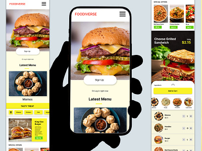 # Web Template for i Phone animation branding burger design fast food food graphic design menu order phone photoshop social media ui web template web template i phone