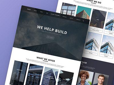 Website Glassaround design graphic design ui ux