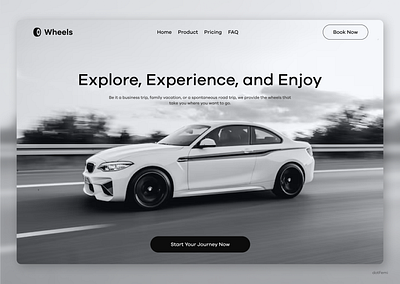 Car Rental Service Landing Page car landing page car rental service car rental service website car website car website ui ui ui design uiux