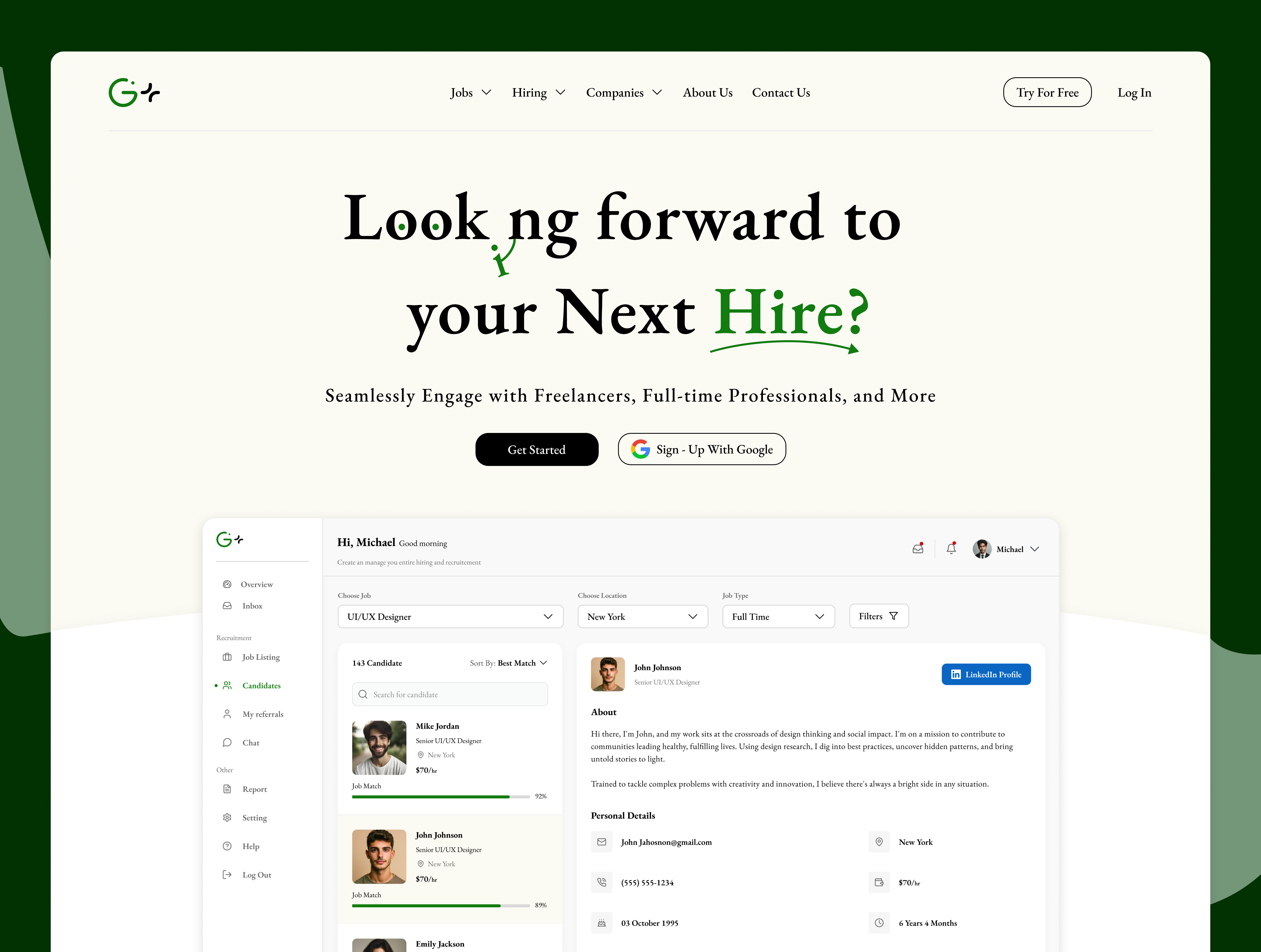 Hiring- Cab ( Candidate Hiring Dashboard) 3d animation branding candidate dailyui dashboard design figma graphic design hiring hiring management illustration landing page logo motion graphics profile ui ux vector website