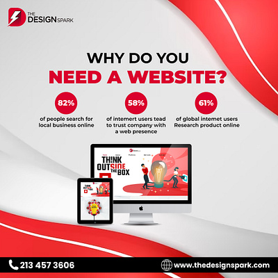 Why do you Need a Website apparel branding design energy graphic design illustration logo merch ui vector web design service website design website development