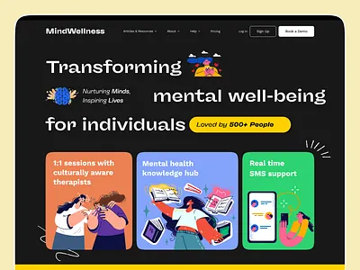 Healthcare and Mental Health ai assistant consultant doctor headspace health app health care illustration meditation platform mental health online doctor online healthcare online sessions therapy website