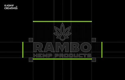 Rambo Hemp Products Logo Grid brand brand identity branding brandmark cbd design graphic design hemp hempproducts identity illustration logo logodesign logodesigner logomark logotype ui visualidentity