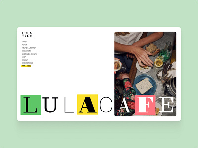 Lula Cafe – Hero Section Redesign Concept design herosection ui webdesign website