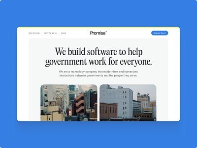 Promise – Hero Section Redesign Concept design herosection ui webdesign website