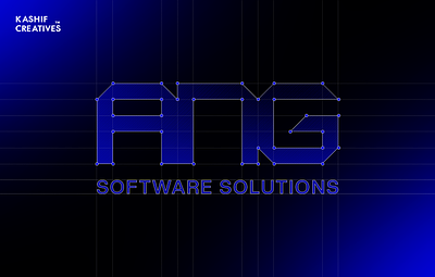 ANG Software Solutions Logo Grid ang brand identity branding brandmark design graphic design grid illustration initial logo logogrid logomark logotype mark softwarelogo technologylogo ui