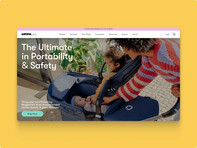 UppaBaby – Hero Section Redesign Concept design herosection ui webdesign website