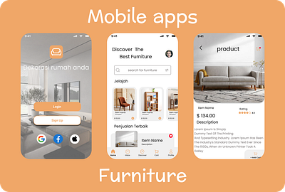 Mobile Apps Furniture apps furniture mobile ui