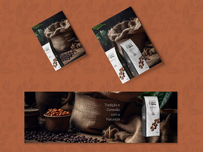 Concept Product for Café do Sitio banner coffe design fyler product