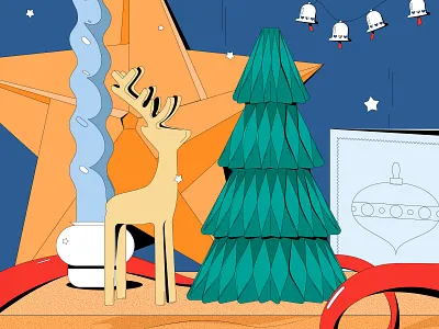 2024 Calendar | January blue christmas design green holiday season holidays illustration new year vector