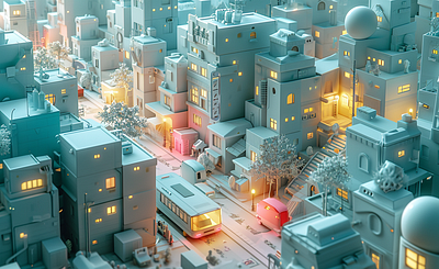 Fantastical Street 01 3d