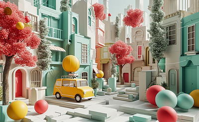 Fantastical Street 04 3d