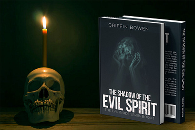 The Shadow of the Evil Spirit book book art book cover book cover art book cover design book cover mockup book design cover art design ebook ebook cover epic bookcovers evil book cover graphic design horror book cover kindle book cover mystery book cover professional book cover the shadow of the evil spirit thriller book cover