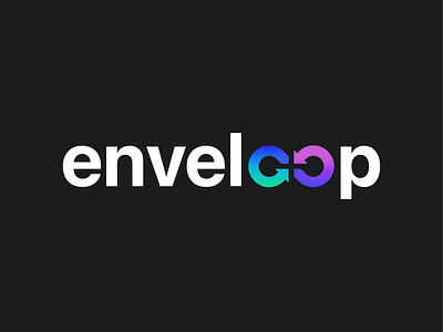 Enveloop Logo api app branding communication developers email enveloop envelope logo loop messaging product saas sans serif send