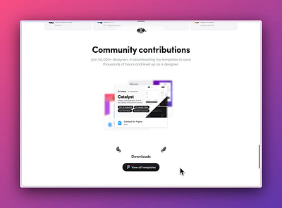 Community Download Counter animation community contributions counter download portfolio product design template ui