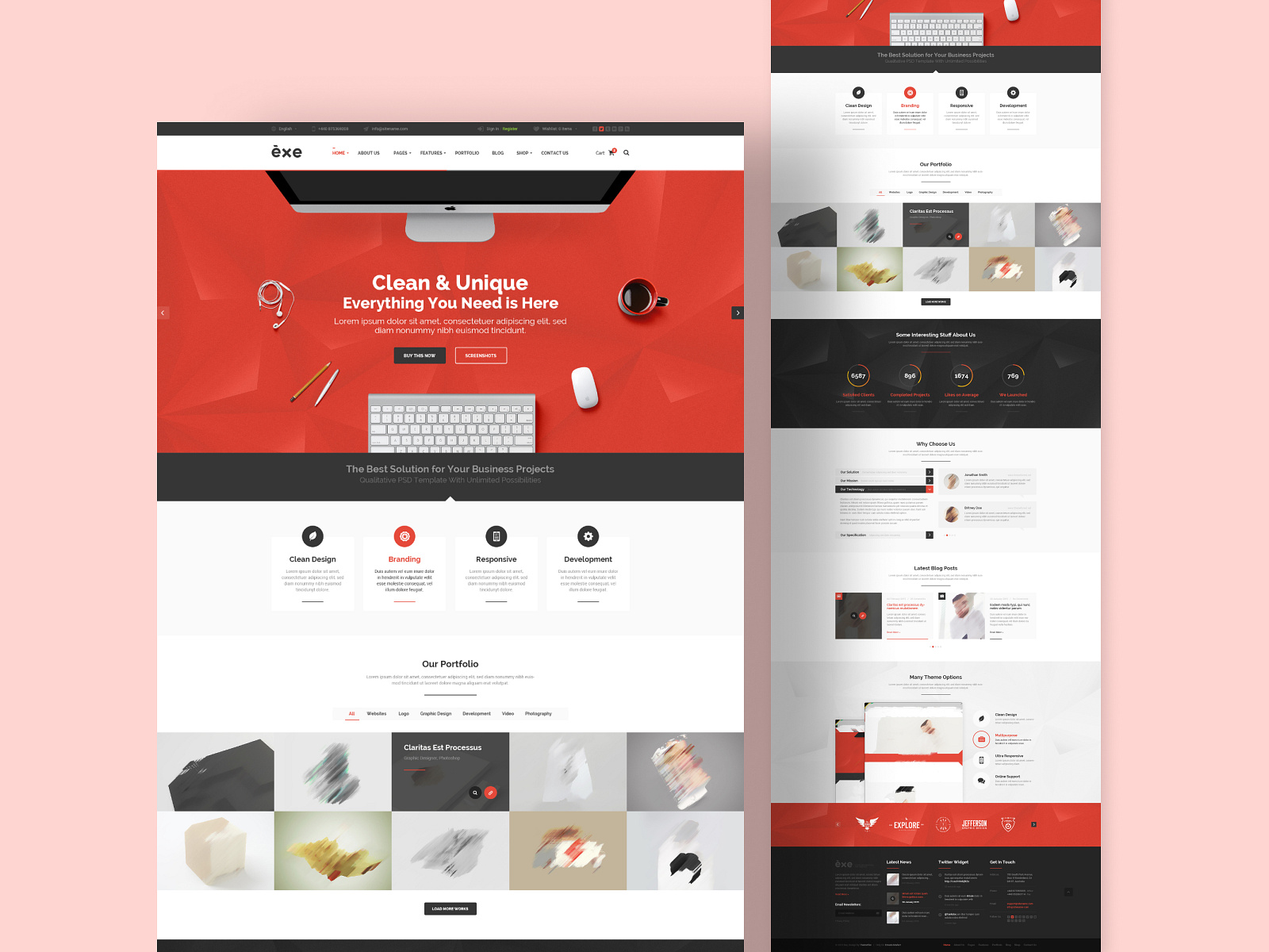 Company Profile Website Design! by Guljar Hosen on Dribbble