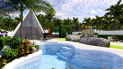 Mini Resort 3d animation graphic design