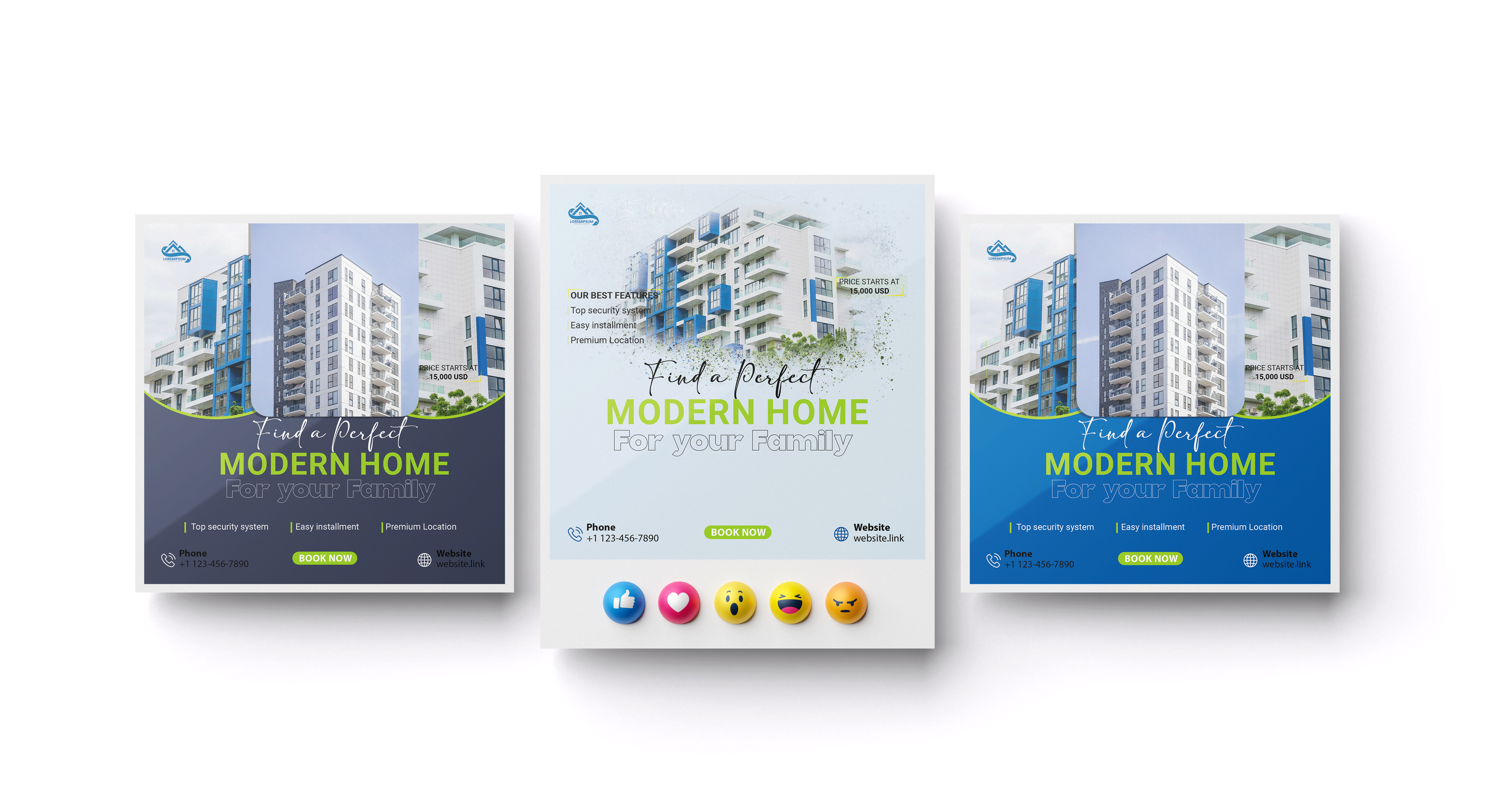 Real-estate-post-design-social media design branding graphic design illustration illustrator typography