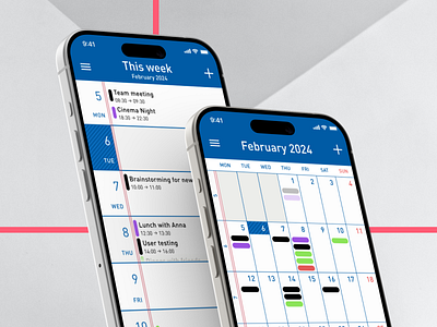 Calendar app concept design calendar clean date day event ios layout management meeting minimal month notebook paper productivity saas schedule tracking week work