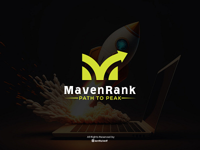 MavenRank Seo Logo 3d animation branding design graphic design illustration logo logo design logo designer logo folio logo mark logos motion graphics ui