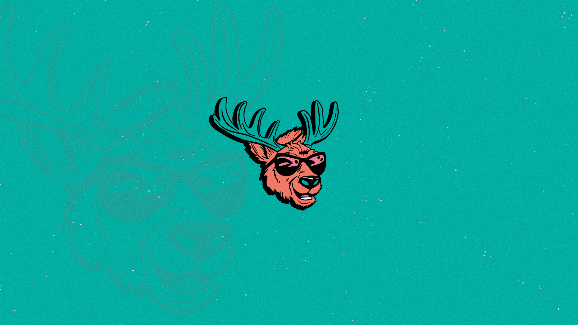 Shady Elk animal animal illustration bike shop branding community digital drawing elk elk shop icon illustration logo shady elk sunglasses utah