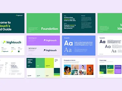 Hightouch brand and website refresh ai brand guide branding data design flow illustration logo web design