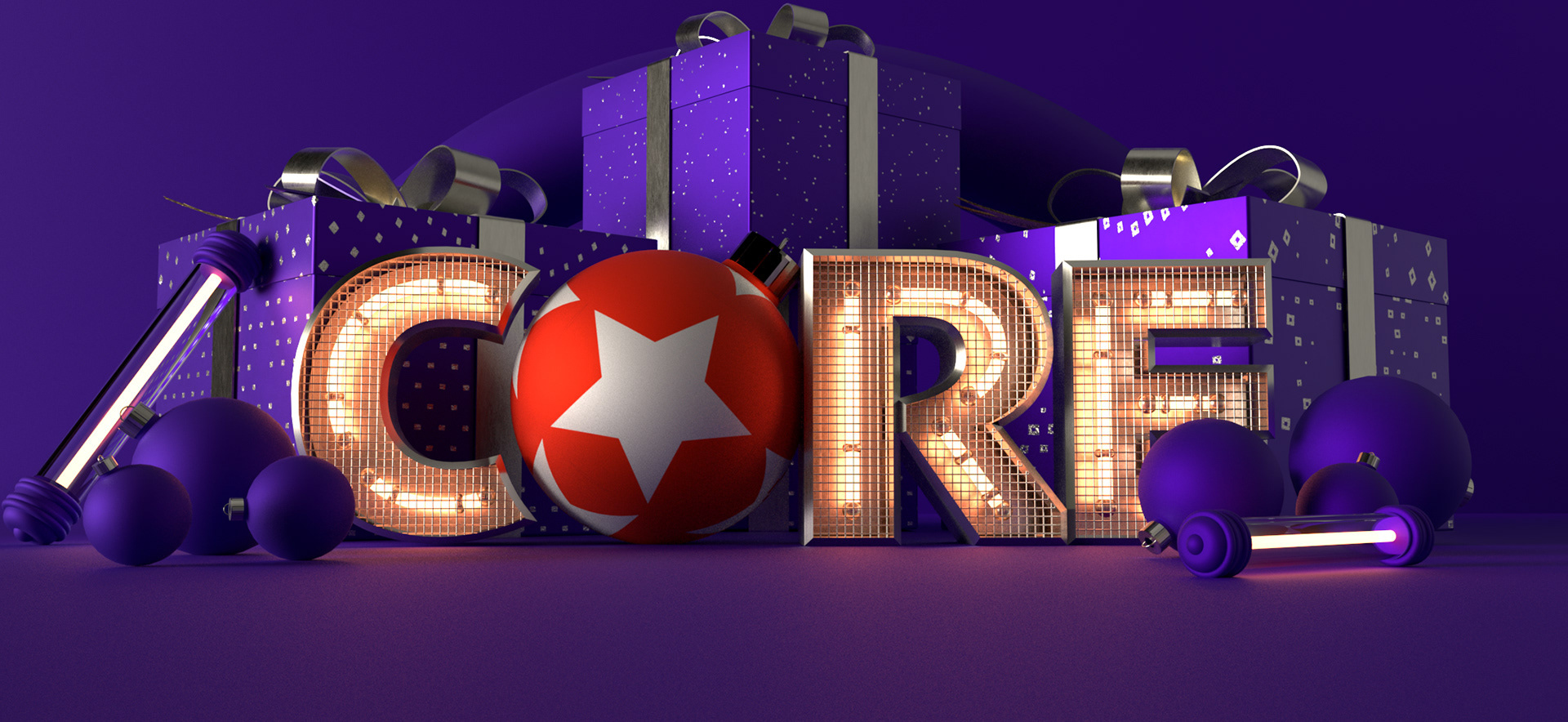 DeviantArt Core Holiday Email Masthead 3d 3d art advertising art art direction artwork branding christmas cinema 4d corporate creative design deviantart graphic graphic design holiday icon logo marketing web design