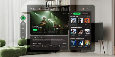 VR Concert Experience / Spotify Prototype future music prototype spatial design spotify ui design