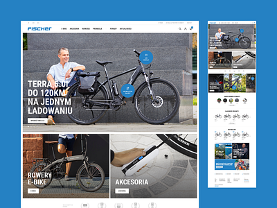 Fischer E-Bikes design e commerce figma portfolio product ui ux webdesign website