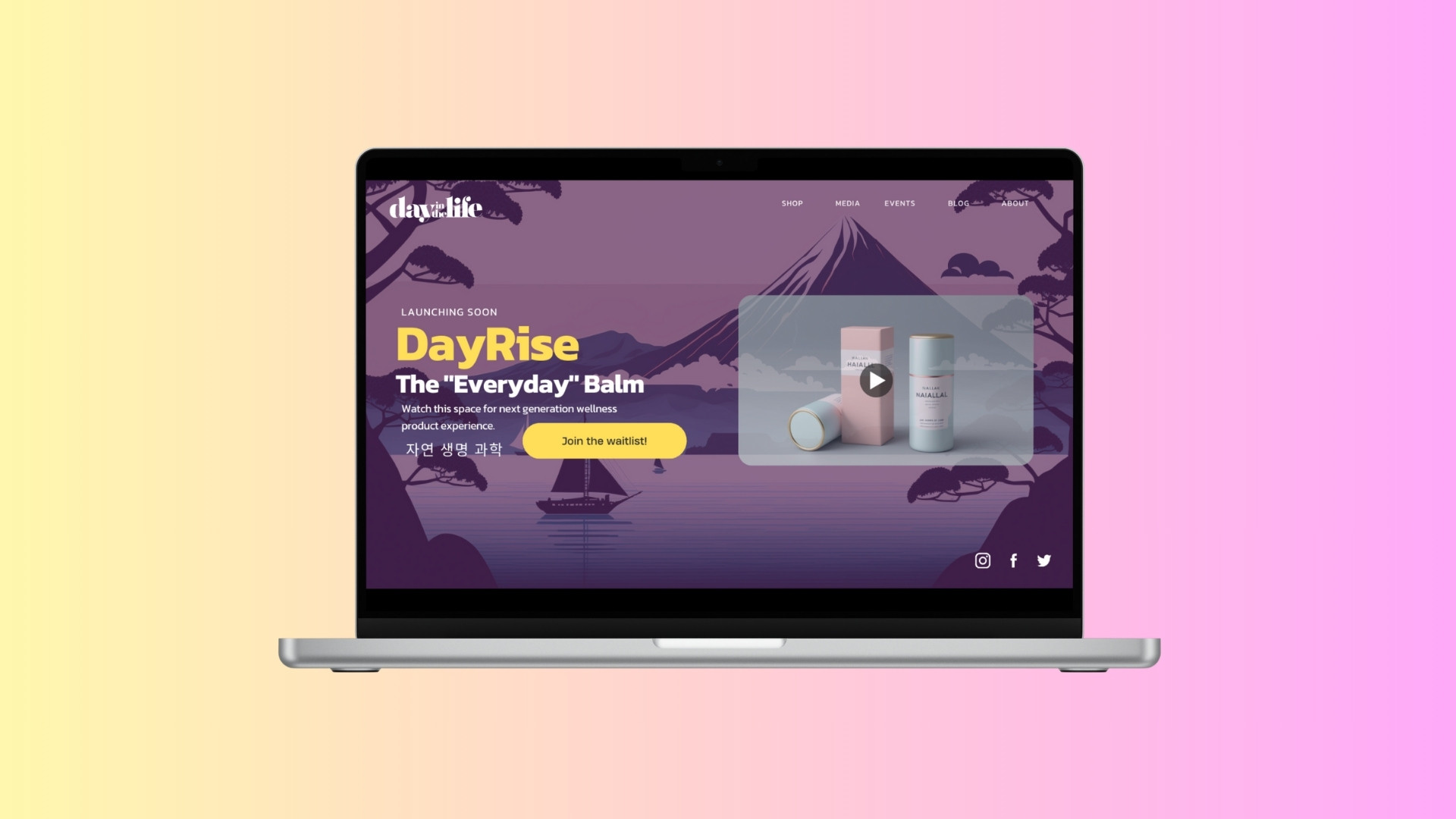Day in the Life (DITL) Landing Pages brand design branding design landing pages