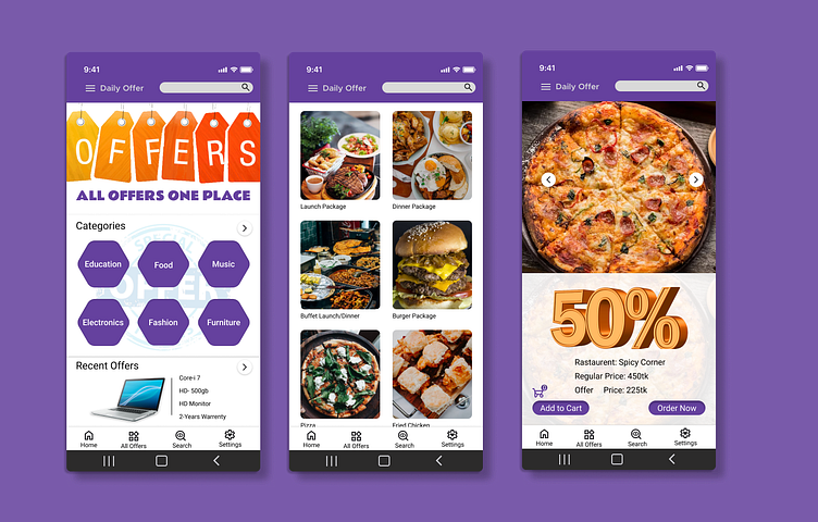 Offer App UI by Mahfuz rahman on Dribbble