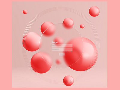 Red design 3d animation branding draw dribble graphic design illustrator logo motion graphics spline ui