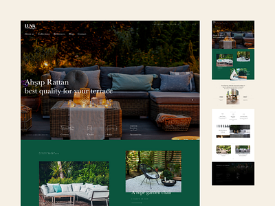 Luva Furniture design figma portfolio product ui