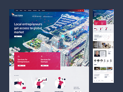 Arctern - Global Startups design figma portfolio product ui ux