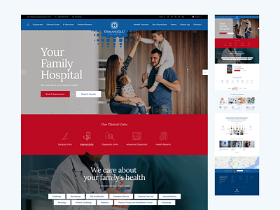 Osmanoglu Hospital design figma portfolio product ui ux