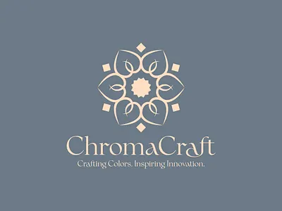 Chroma Craft art brand logo branding craft logo crafting female type logo feminine color feminine logo feminine logo font free logo maker logo logo creator logo design logo maker makeup mandala mandala logo minimal logo modern logo parlour logo