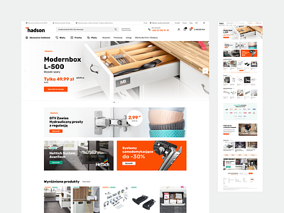 Hadson design e commerce figma portfolio product ui ux