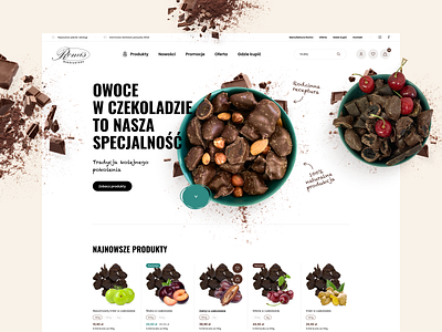 Owoce w czekoladzie design figma portfolio product ui webdesign website
