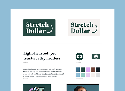 StretchDollar brand and website creation benefits brand guide brand guidelines branding design graphic design guidelines health health insurance illustration insurance logo medical small business ui ux vector