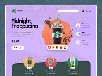 [Website] Starbucks concept app branding cofee corporate design design concept designer ecommerce figma graphic design landing landing page saas starbucks coffee ui uiux ux uxui web web designer
