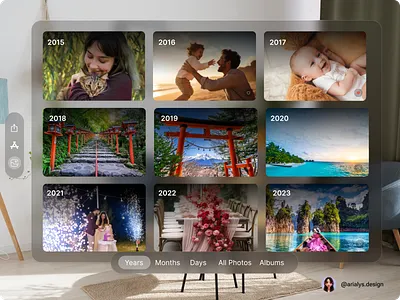 Apple Vision Gallery UI app applevision design logo ui userinterface ux webdesign webdesigner