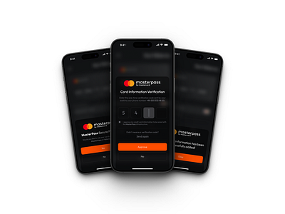 Masterpass Card Addition and Verification Screens branding design masterpass mobile mobileui ui user interface ux