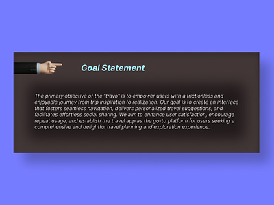 Goal Statement dark theme figma goal statement illustration statement ui uiux user experience ux ux process