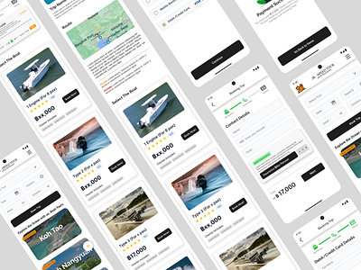 JK Speed Tours - Boat Tour Booking Mobile App Design 2024 adobe xd graphic design mobile mobile app design new design trends new ui designs prototyping ui uiux user experience design user flows user interface design user journey mapping ux web app wireframe