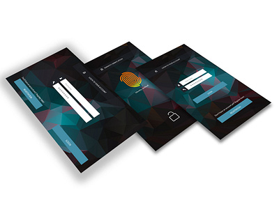 Biometric Mobile App - Circa 2012 interaction design mobile app prototype security ui ux visual design