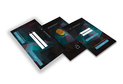 Biometric Mobile App - Circa 2012 interaction design mobile app prototype security ui ux visual design