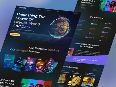 Web Design 3d branding ui web design