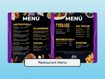 Restaurant Menu - Mexican Food menudesigner.