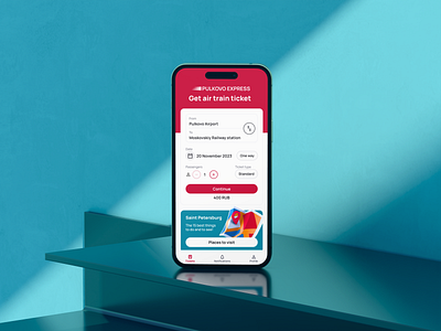 Pulkovo Express - Case Study app product design travel ui user experience ux