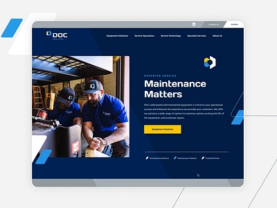 DOC Services - A B2B Website Rebrand b2b branding charlotte design graphic design hvac industry ui ux web